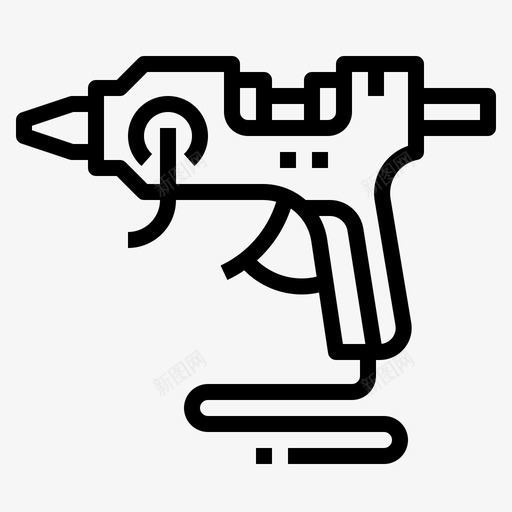 喷胶枪艺术和工艺线性svg_新图网 https://ixintu.com 喷胶枪 艺术 工艺 线性