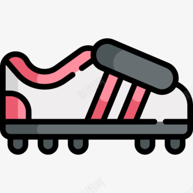 足球鞋90码线性颜色图标