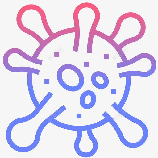 病毒流行2线性梯度svg_新图网 https://ixintu.com 病毒 流行 线性 梯度