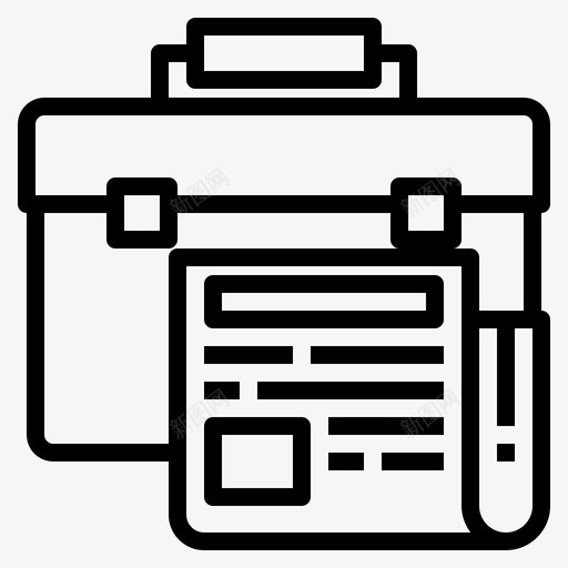 公文包商务539直系svg_新图网 https://ixintu.com 公文包 商务 直系