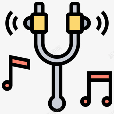 音叉科学145线性颜色图标