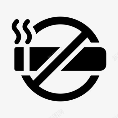 禁止吸烟香烟标牌图标