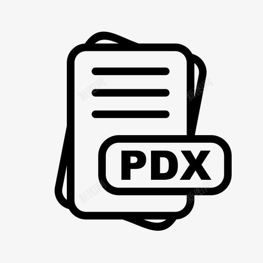 pdx文件扩展名文件格式文件类型集合图标包svg_新图网 https://ixintu.com 文件 pdx 扩展名 格式 类型 集合 图标