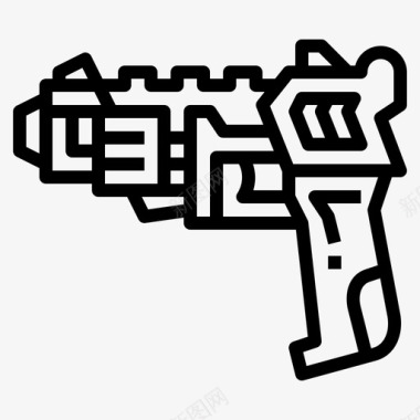 玩具枪枪12直线型图标