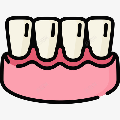 牙龈牙科护理40线性颜色svg_新图网 https://ixintu.com 护理 牙科 牙龈 牙龈健康刷牙防蛀牙 线性 颜色