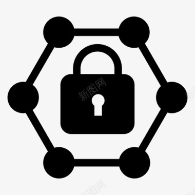 安全网络矢量数据加密网络保护图标