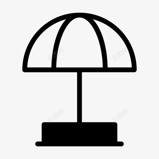 伞海滩庆祝svg_新图网 https://ixintu.com 假日 海滩 庆祝 夏天 图标