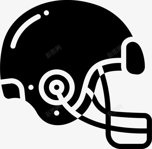 头盔美式橄榄球66实心svg_新图网 https://ixintu.com 头盔 美式 橄榄球 实心
