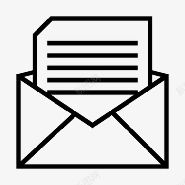 电子邮件商务收件箱图标