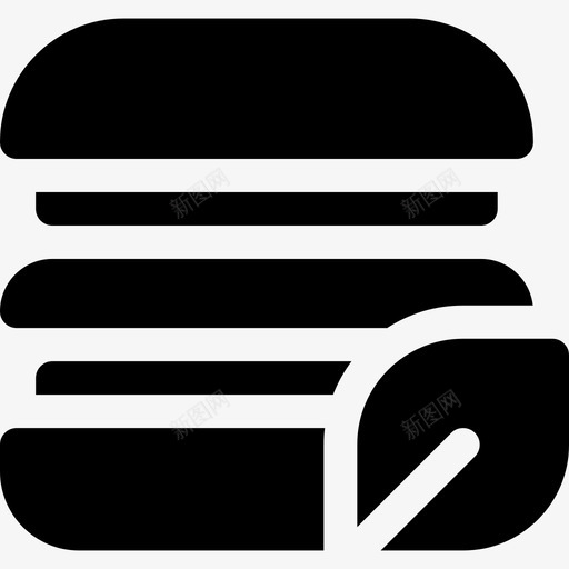 汉堡素食31填充svg_新图网 https://ixintu.com 汉堡 素食 填充