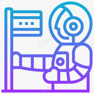 宇航员宇航技术11梯度图标