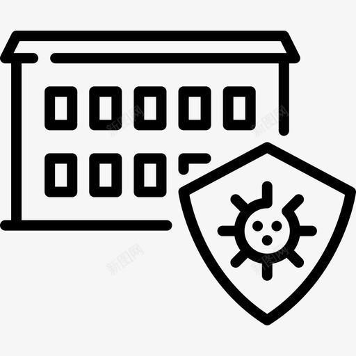 医院冠状病毒21型直线型svg_新图网 https://ixintu.com 医院 冠状 病毒 直线 线型