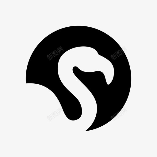 火烈鸟动物鸟svg_新图网 https://ixintu.com 火烈 烈鸟 动物 自然 热带 图标