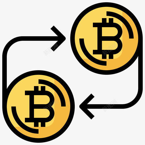 交换比特币162线性颜色svg_新图网 https://ixintu.com 交换 比特 线性 颜色