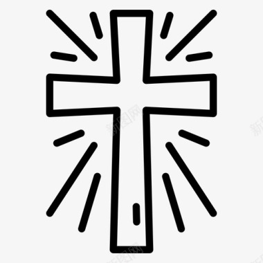 十字架复活节98直纹图标