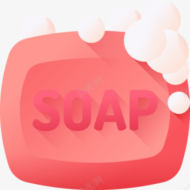 肥皂冠状病毒18颜色图标