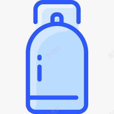 气瓶厨房146蓝色图标