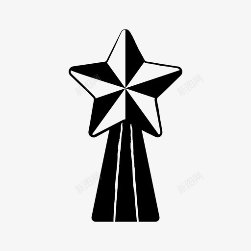 圣诞星节日圣诞树装饰svg_新图网 https://ixintu.com 圣诞 节日 圣诞树 装饰