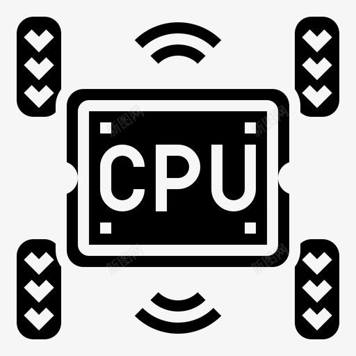 Cpu自动驾驶车字形svg_新图网 https://ixintu.com Cpu 自动 驾驶 字形