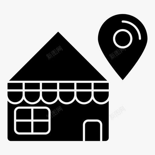 商店位置市场购买svg_新图网 https://ixintu.com 商店 位置 市场 购买 网页设计 字形 图标 样式