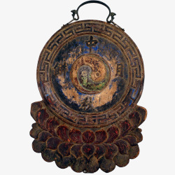 幌子清中秋月饼幌子此展品为清代时期的竹木漆器长45厘米高清图片