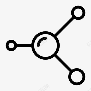 分子原子化学图标