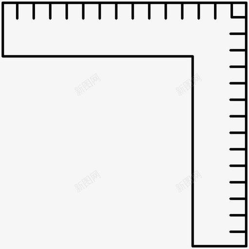 测量尺米svg_新图网 https://ixintu.com 测量 长度 学生 1个 线图 图标