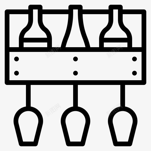 酒杯家具217直线型svg_新图网 https://ixintu.com 酒杯 家具 直线 线型