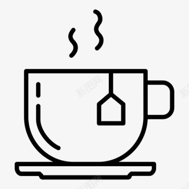 热茶杯咖啡饮料图标