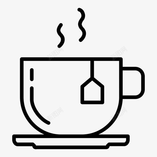 热茶杯咖啡饮料svg_新图网 https://ixintu.com 热茶 茶杯 咖啡 饮料 盘子 厨房 工具