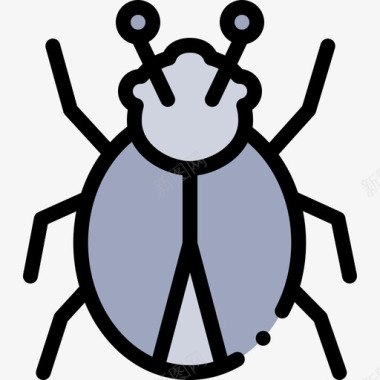 甲虫农耕108线形颜色图标