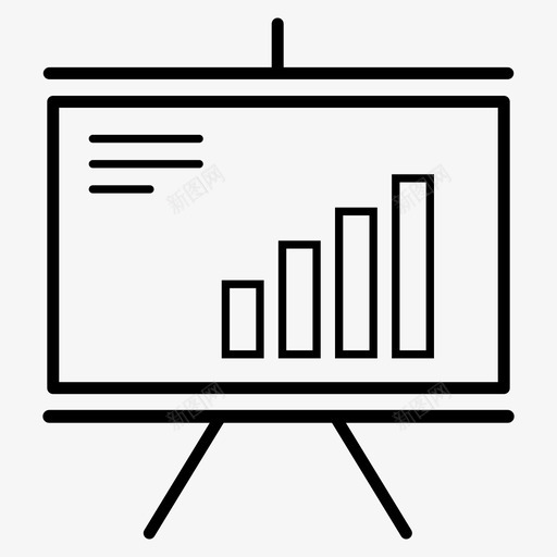 演示分析图表svg_新图网 https://ixintu.com 演示 分析 图表 增长 业务 线图 图标