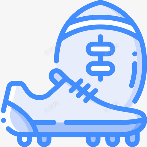 69美式足球蓝色球鞋svg_新图网 https://ixintu.com 美式 足球 蓝色 球鞋