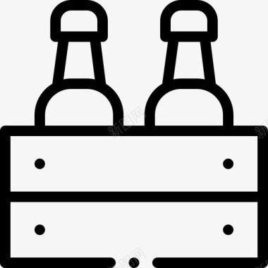 啤酒盒烧烤54直线型图标