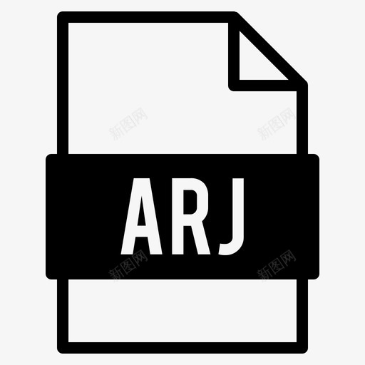 arj文件文档扩展名svg_新图网 https://ixintu.com 文件 arj 文档 扩展名 格式 类型 vol solid