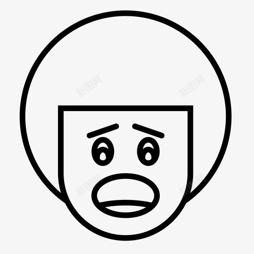 悲伤男孩表情符号svg_新图网 https://ixintu.com 男孩 表情 悲伤 符号 担心 1行