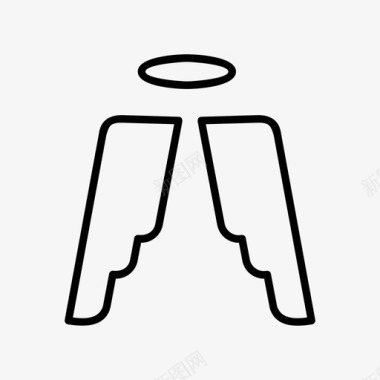 天使之翼基督教文化图标