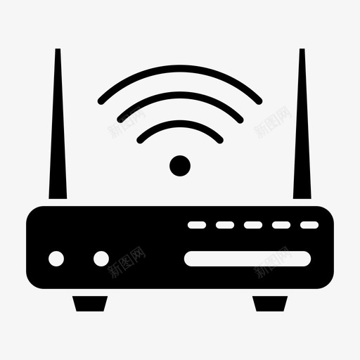 wifi路由器计算机设备svg_新图网 https://ixintu.com wifi 路由器 计算机 设备 网络 pc 技术 字形