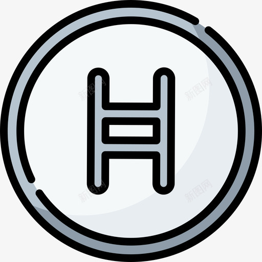 HederaHashgraph加密货币104线性颜色svg_新图网 https://ixintu.com Hedera Hashgraph 加密 货币 线性 颜色