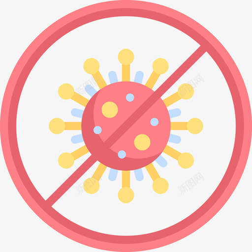 停止冠状病毒19扁平svg_新图网 https://ixintu.com 停止 冠状 病毒 扁平