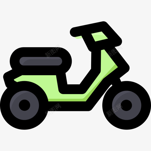 摩托车运输188线型颜色svg_新图网 https://ixintu.com 摩托车 运输 线型 颜色