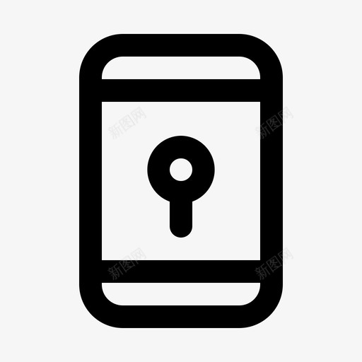 锁移动电话svg_新图网 https://ixintu.com 安全 移动 电话