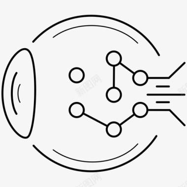 人工智能视觉人工智能眼睛图标