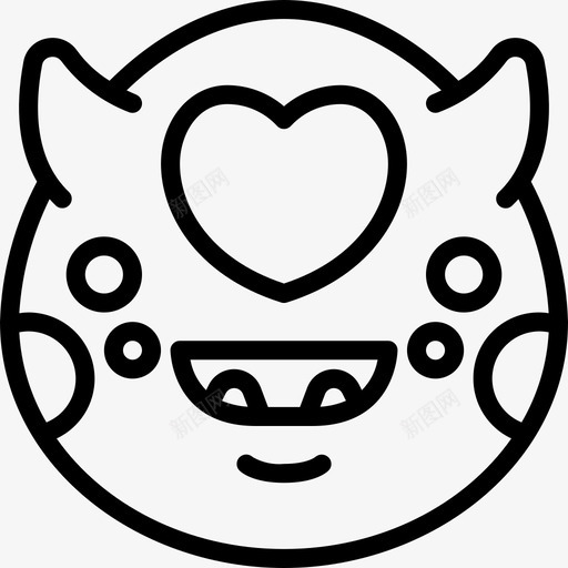 爱怪物表情1直系svg_新图网 https://ixintu.com 怪物 表情 直系