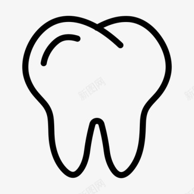 牙齿牙科医疗保健图标