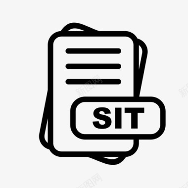 sit文件扩展名文件格式文件类型集合图标包图标