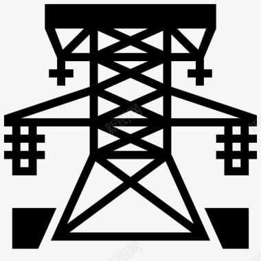 电力塔公共服务27雕文图标