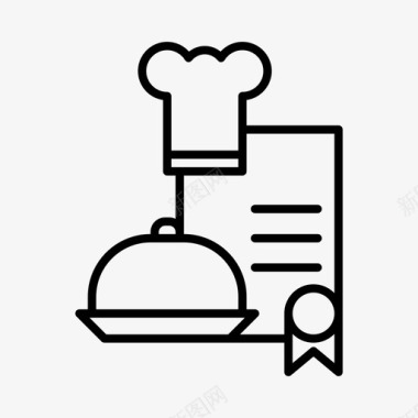 厨师化身烹饪图标