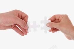 连接合作手保持隔离锯加入伙伴关系人类片谜解决方案团素材