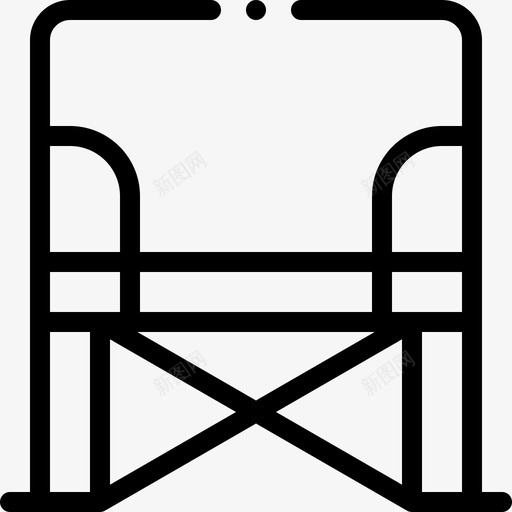 露营椅烧烤54直线型svg_新图网 https://ixintu.com 露营 烧烤 直线 线型